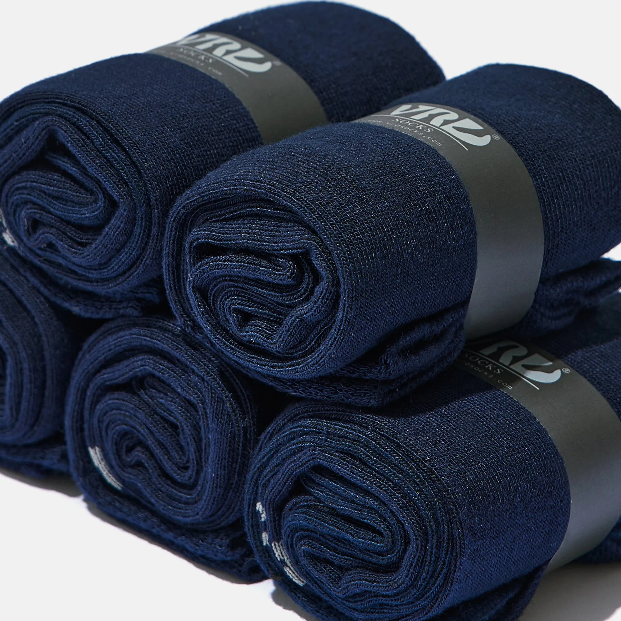 Men's Bamboo Dress Socks • Solid Pack of 1/3/5 Pairs • Blue Navy