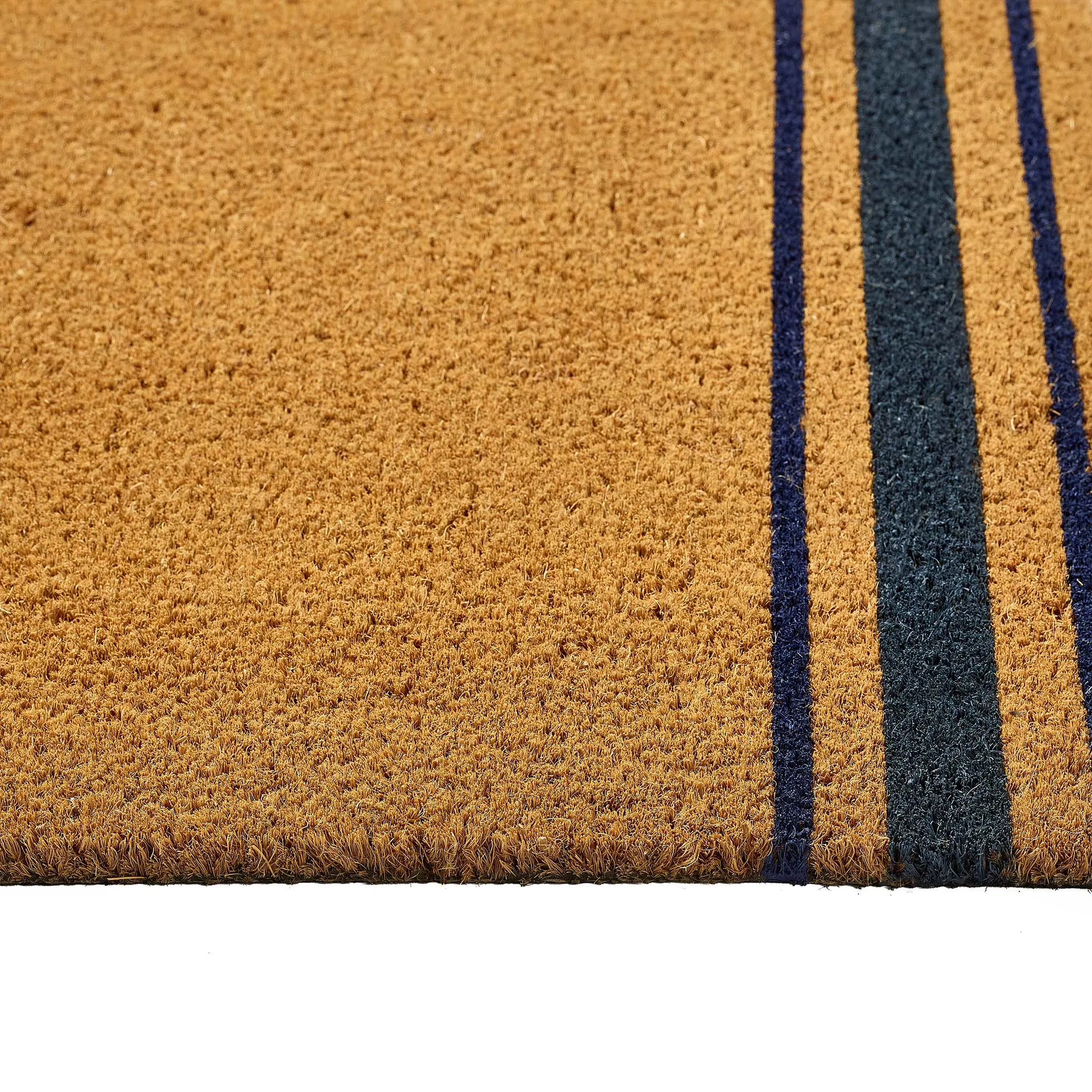 Navy Border Stripe Coir