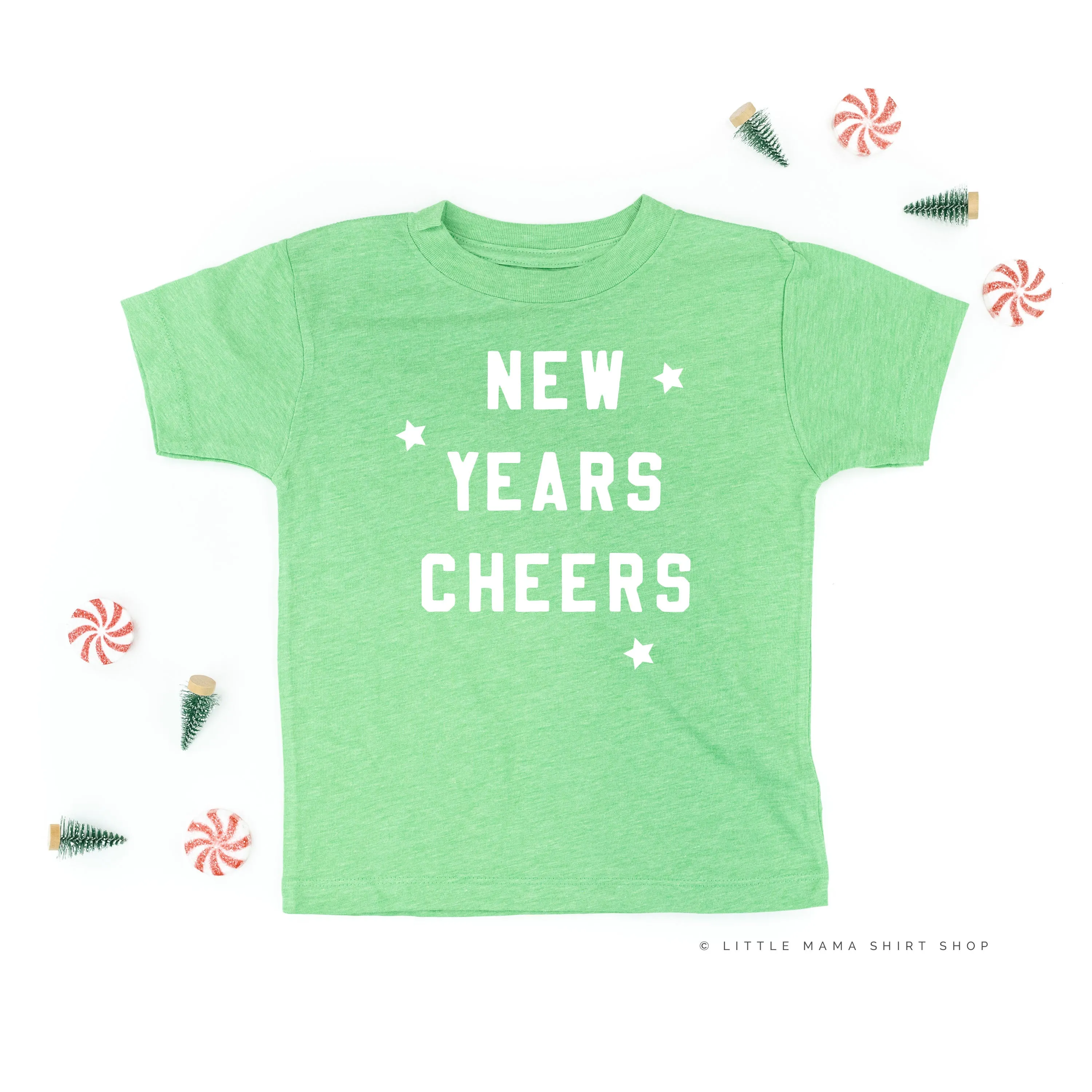 New Years Cheers - Block Font - Child Tee