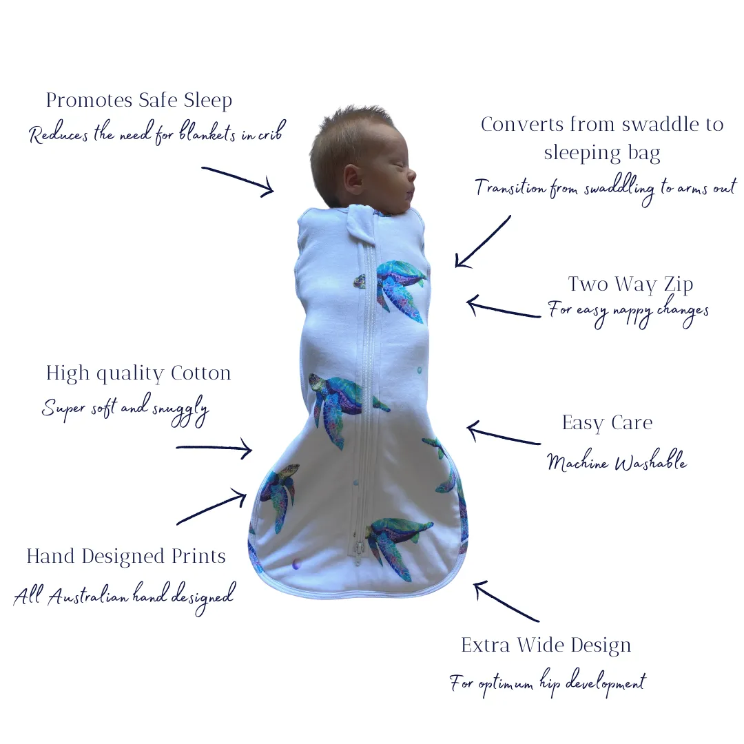 Newborn Sleeping Bag 1.0 TOG (Gold Fern)