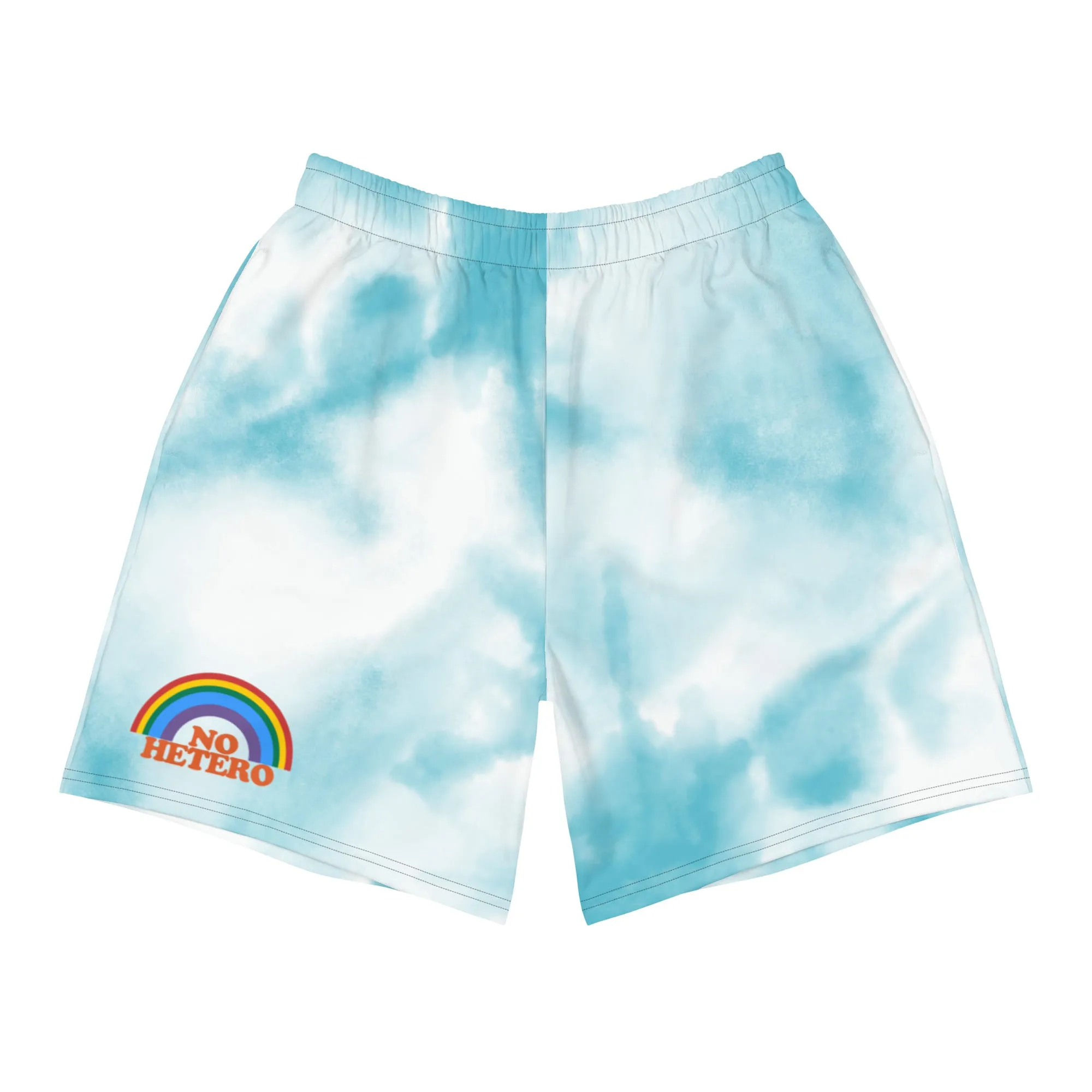 No Hetero Men's Recycled Gay Pride Shorts