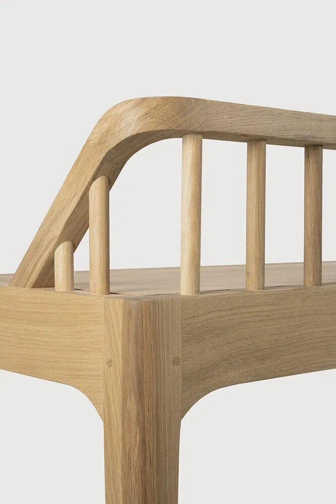 Oak Spindle Bench