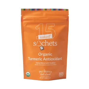 Organic Turmeric Antioxidant Tea - 15 Naked Tea Sachets
