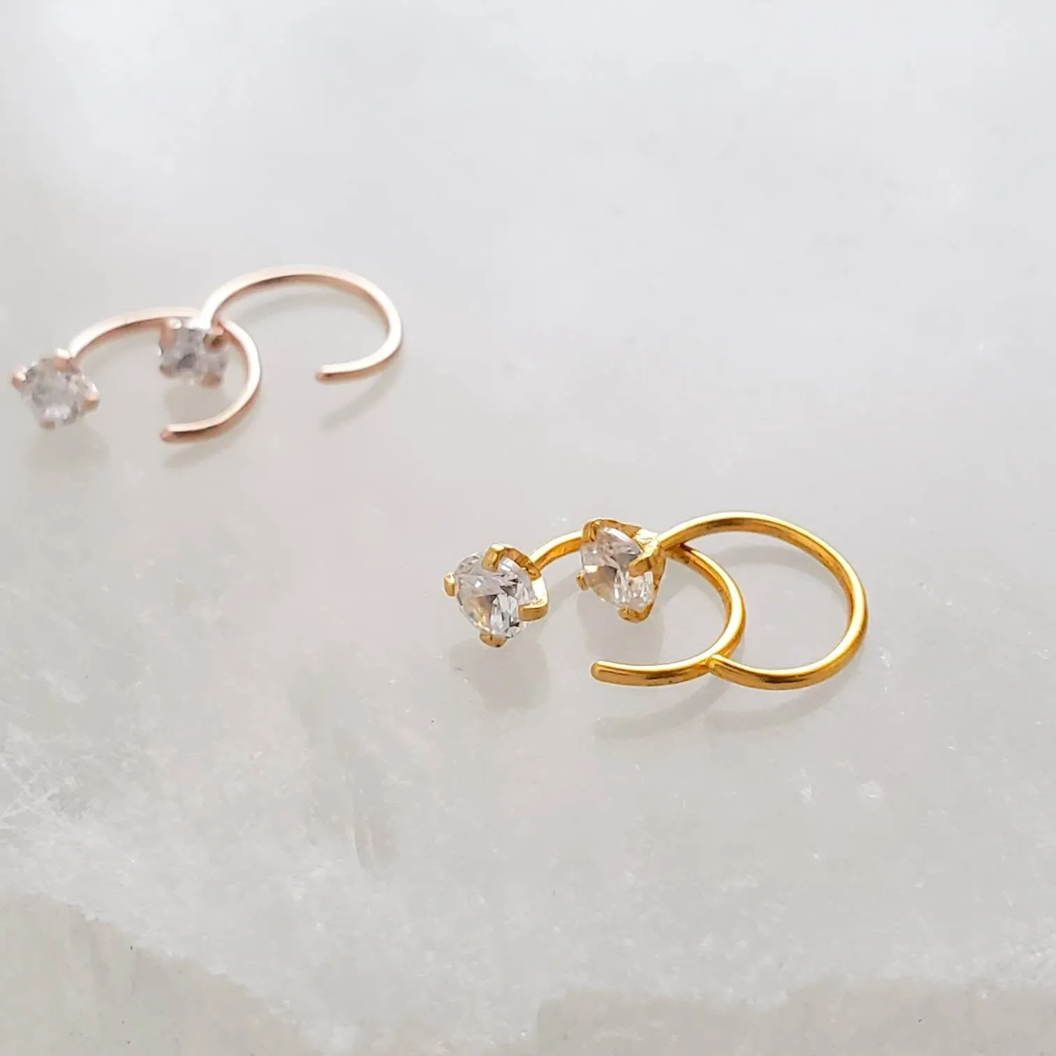 Our TINIEST Sparkle Hug Hoops