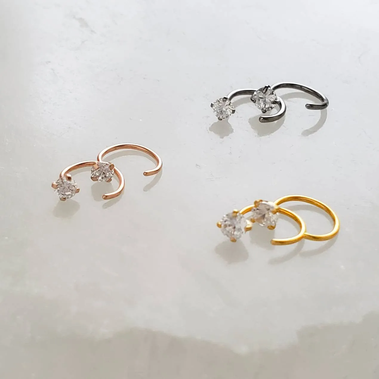 Our TINIEST Sparkle Hug Hoops