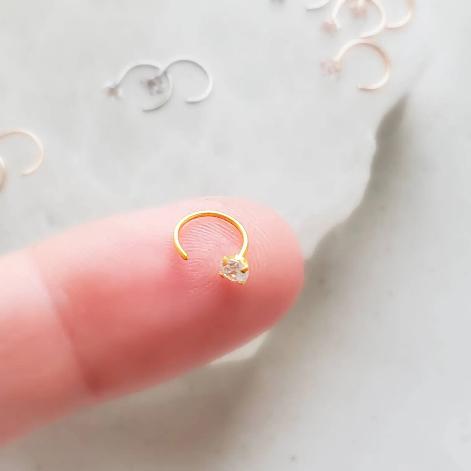 Our TINIEST Sparkle Hug Hoops
