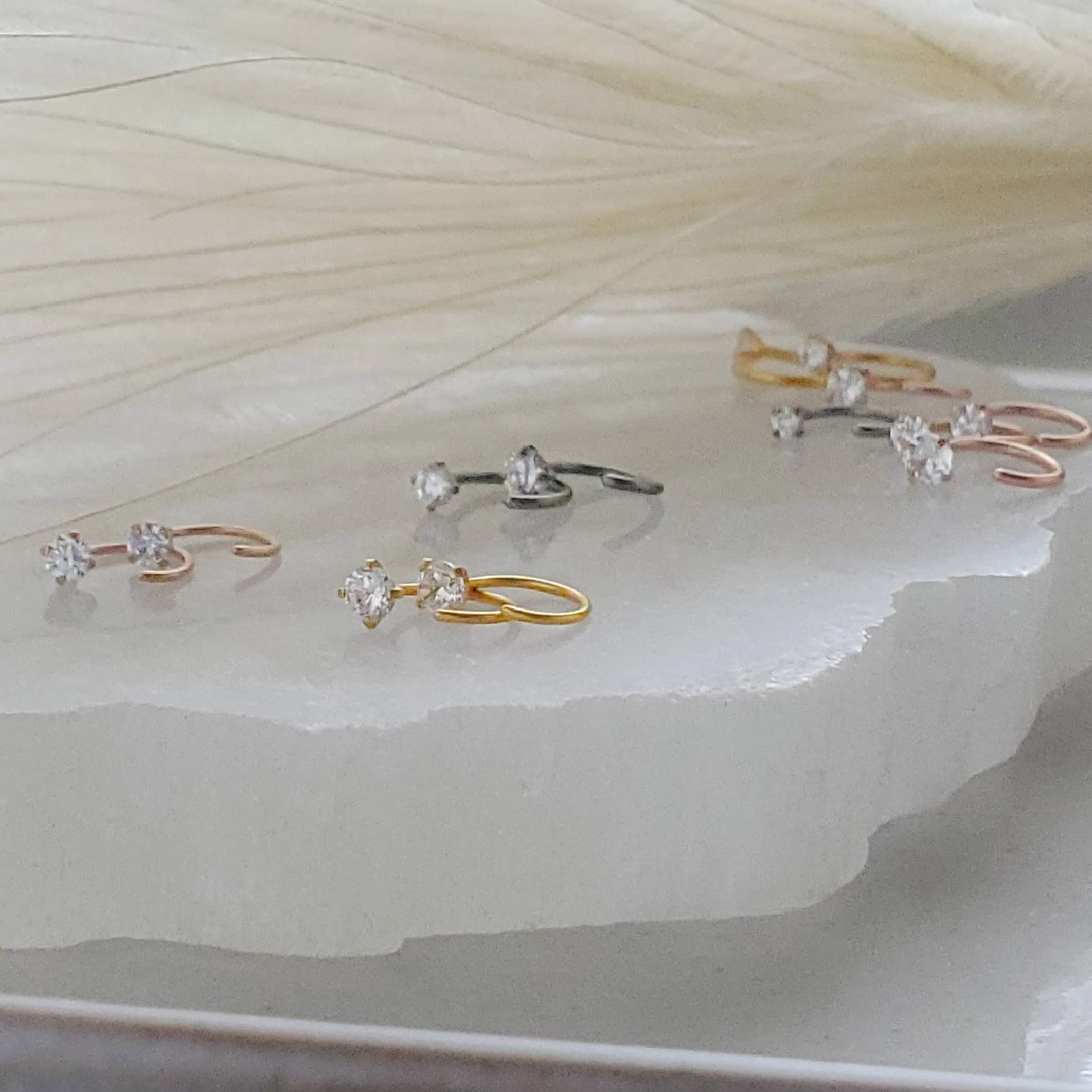 Our TINIEST Sparkle Hug Hoops