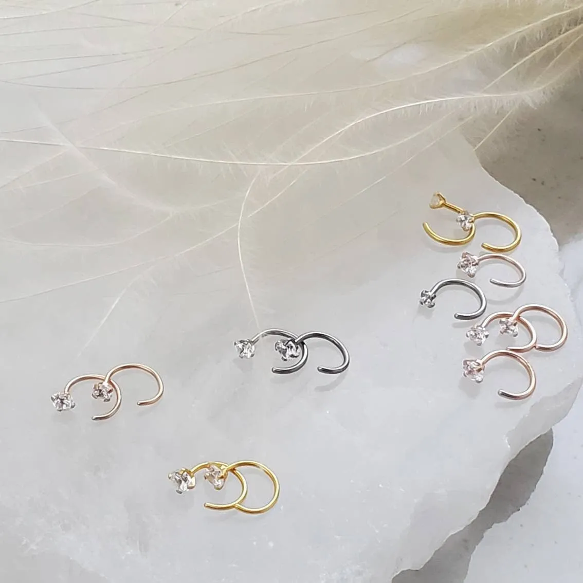 Our TINIEST Sparkle Hug Hoops