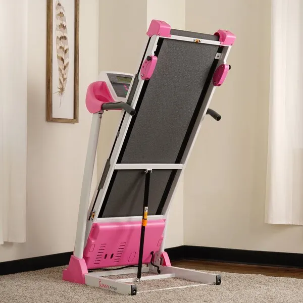 Pink Treadmill (P8700) with Manual Incline and LCD Display