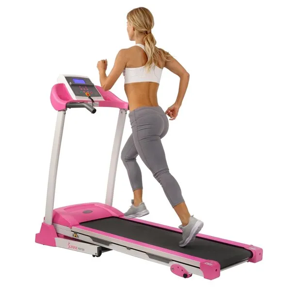 Pink Treadmill (P8700) with Manual Incline and LCD Display