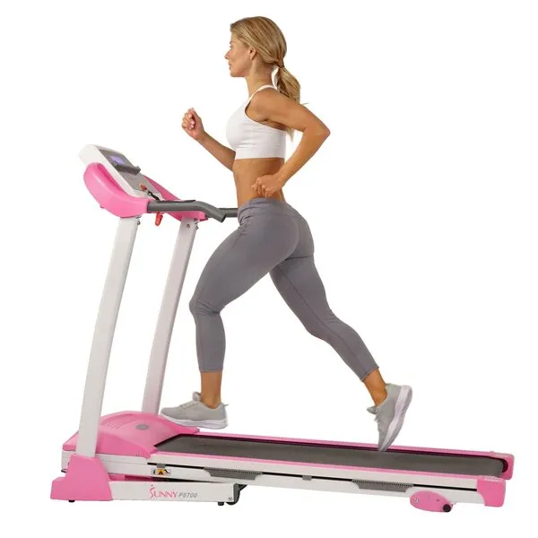 Pink Treadmill (P8700) with Manual Incline and LCD Display
