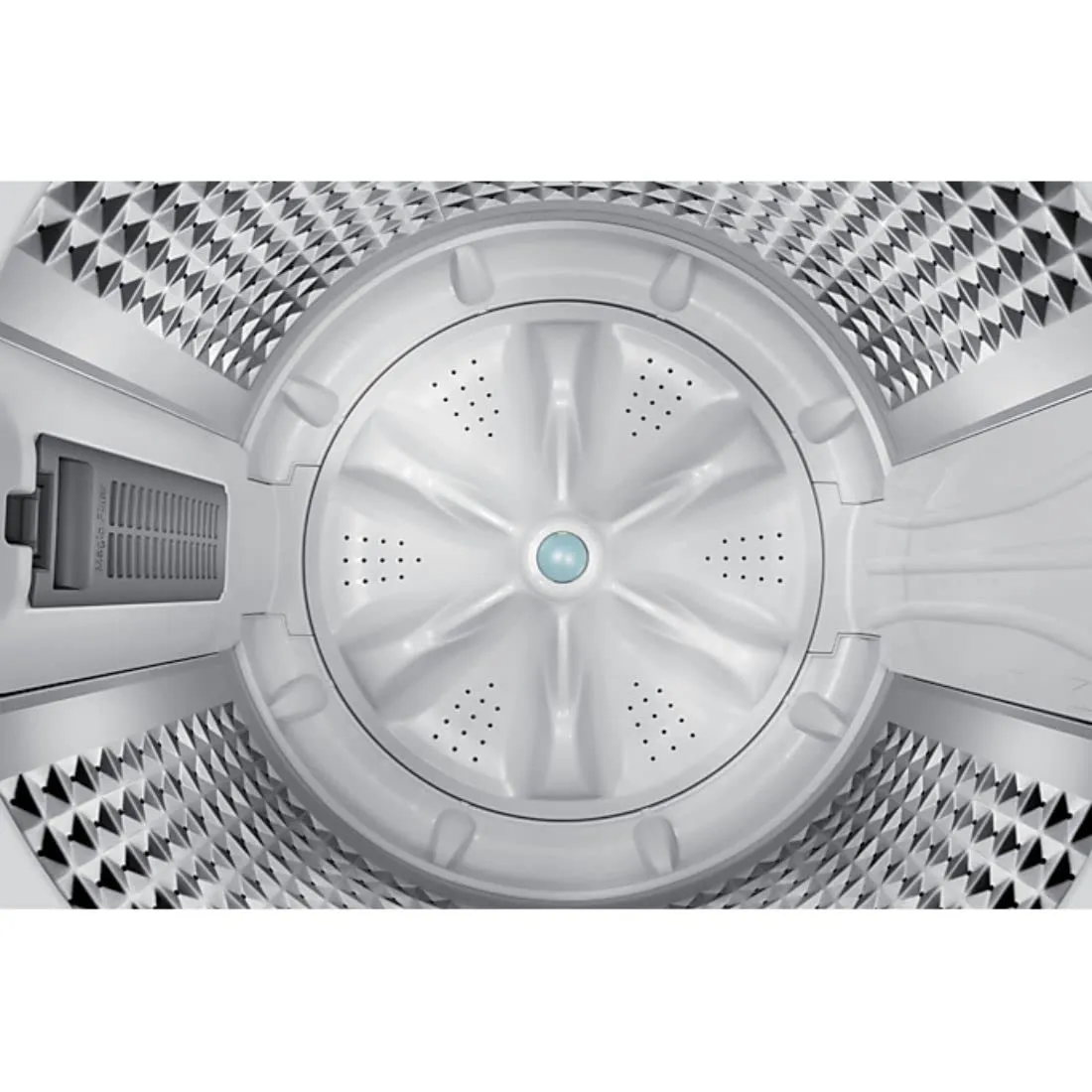 Samsung WA70BG4441BY 7 Kg 5 Star Fully Automatic Top Load Washing Machine | BubbleStorm Technology | Digital Inverter | Soft Closing Lid | Light Gray