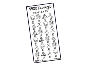 Savings Insert or Cash Envelope | Harry Potter | 500 Savings Challenge