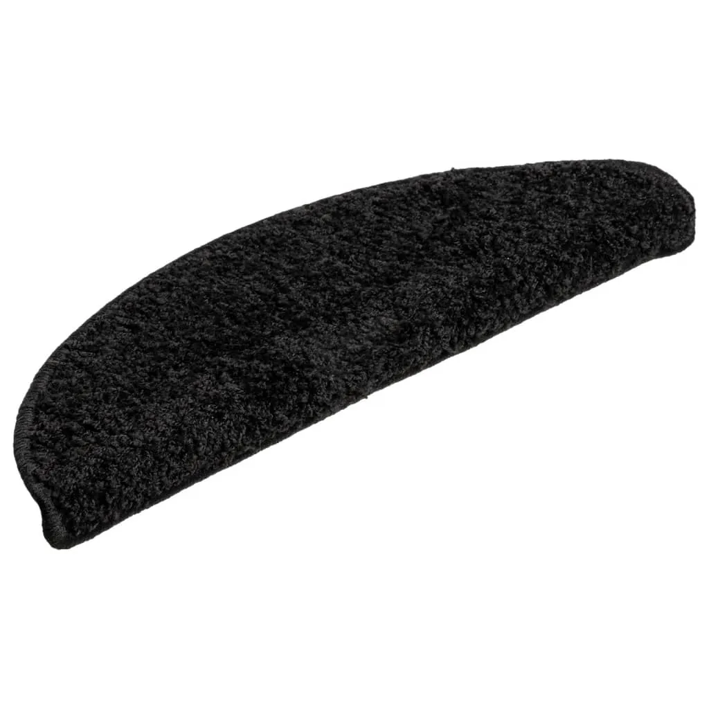 Stair Mats 10 pcs 56x17x3 cm Black