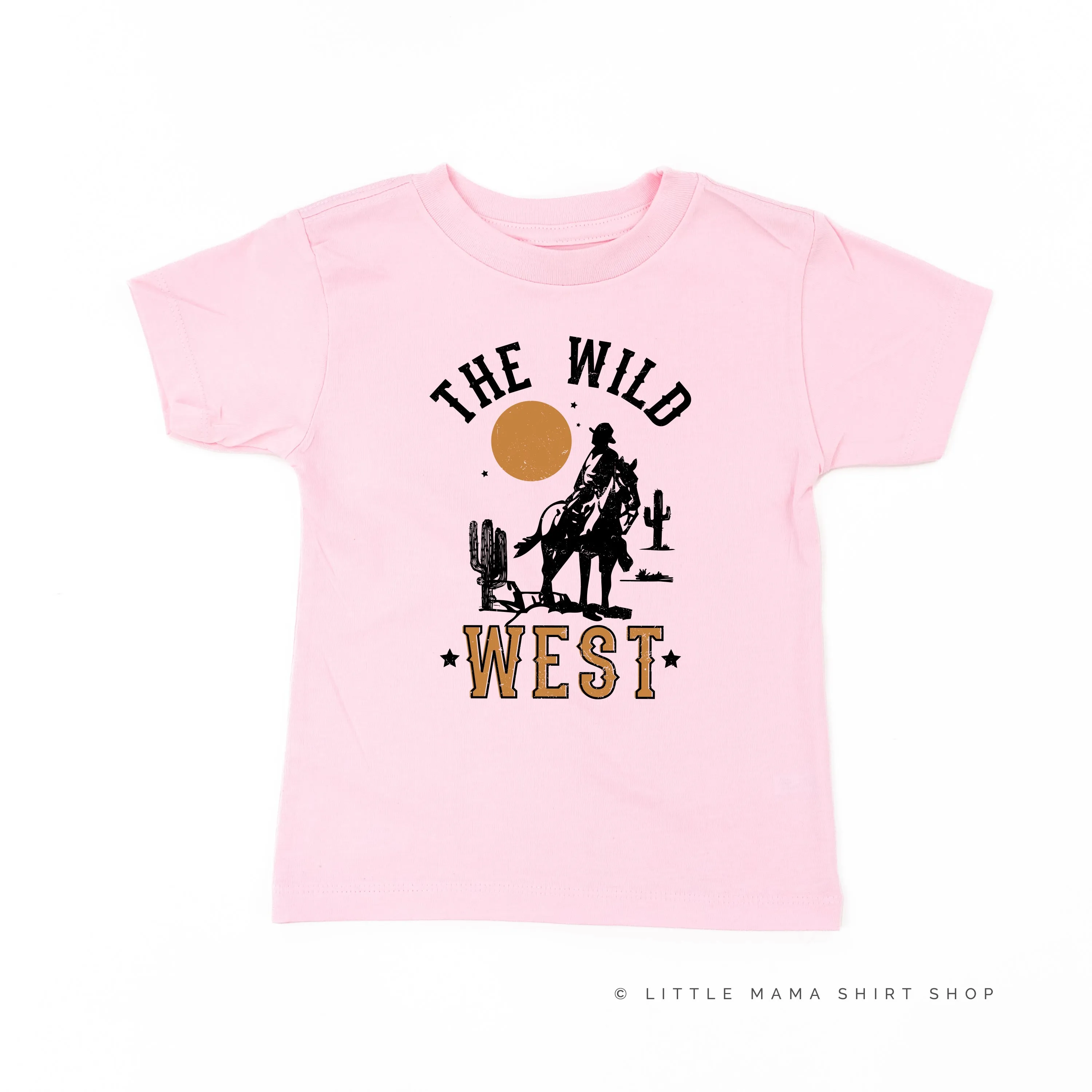 THE WILD WEST - Distressed Design - Short Sleeve Child Shirt