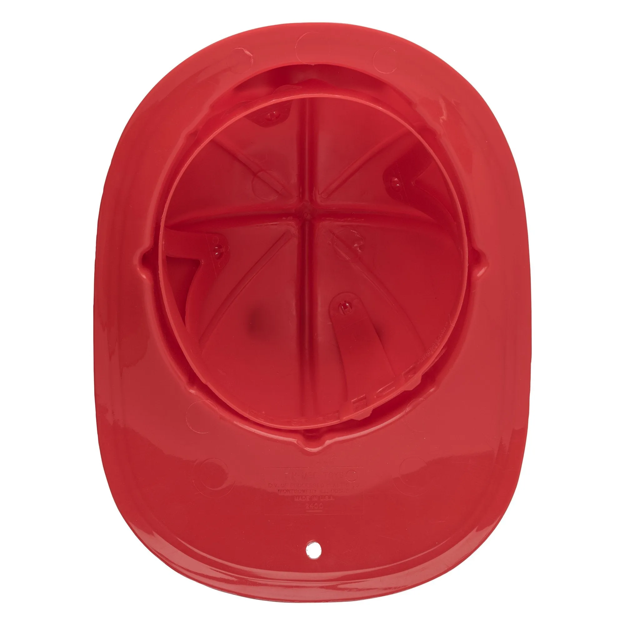 TimMee FIREMAN Helmet Kid Size - Red with Adjustable Headband Made in USA