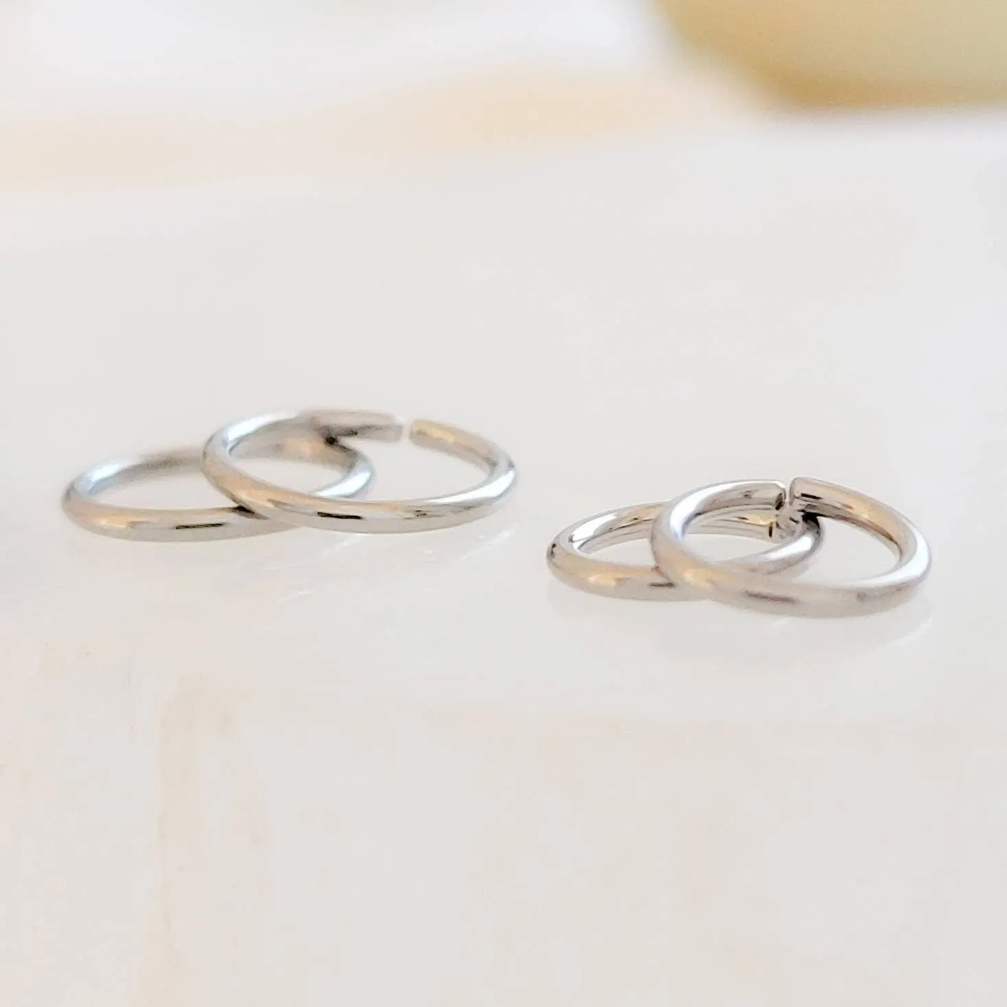 Titanium Endless Hoops