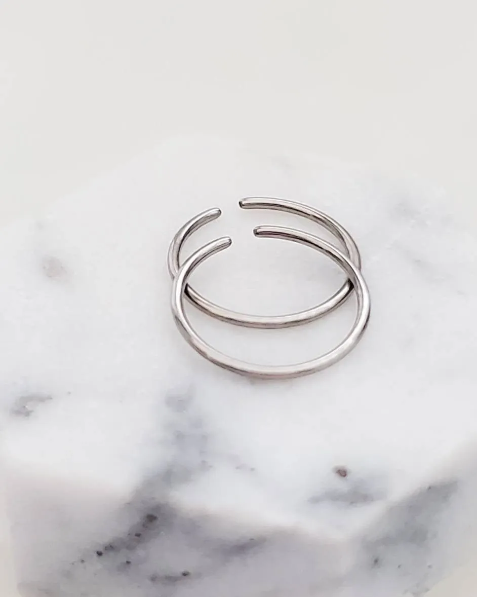Titanium Endless Hoops