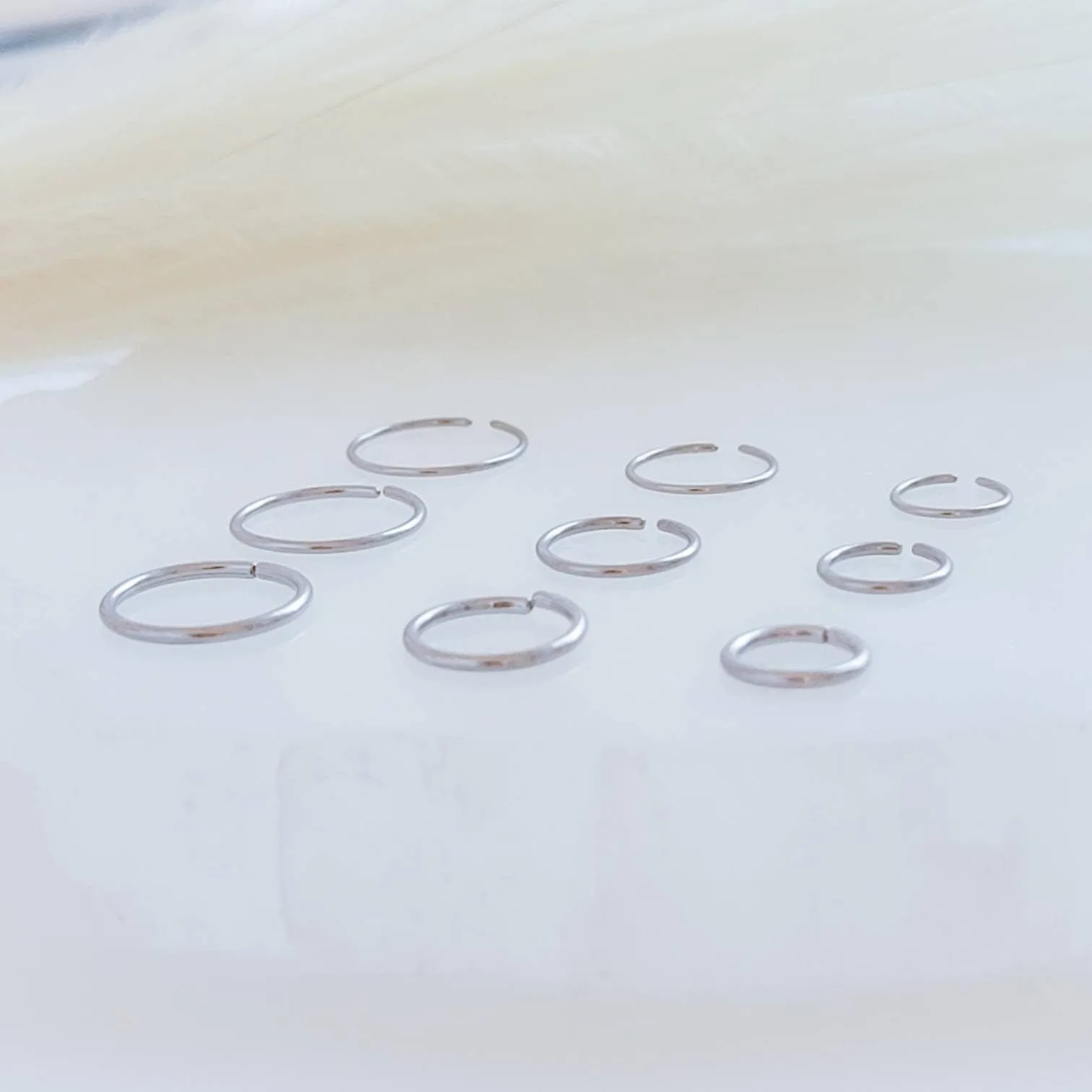 Titanium Endless Hoops