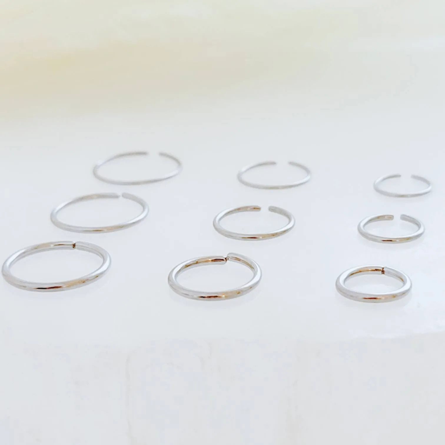 Titanium Endless Hoops