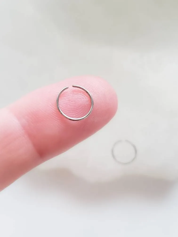 Titanium Endless Hoops