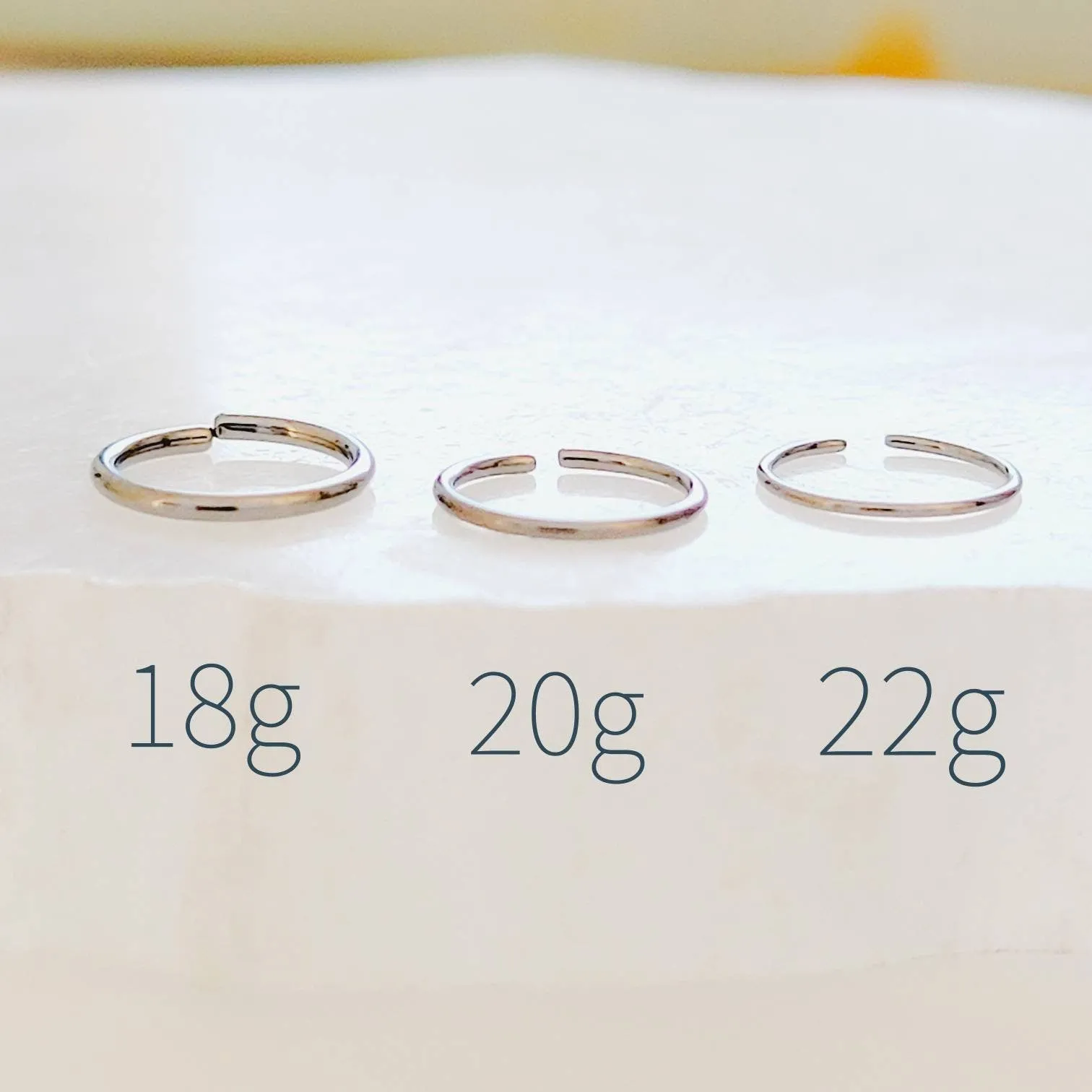 Titanium Endless Hoops