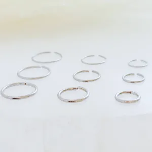 Titanium Endless Hoops