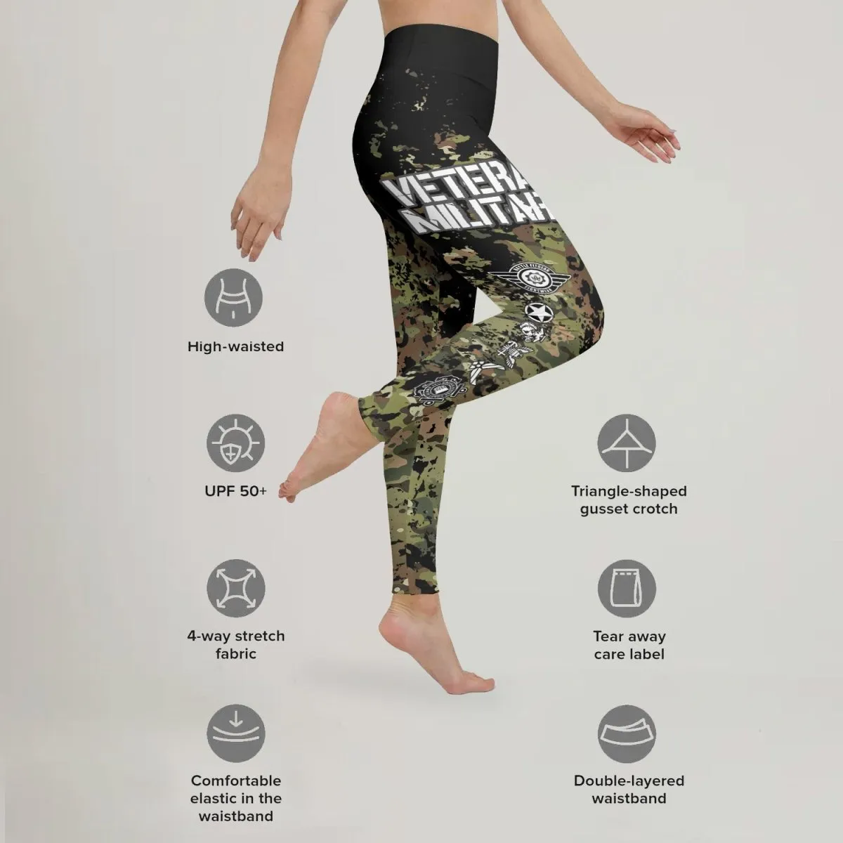 Veteran Army Camouflage Leggings