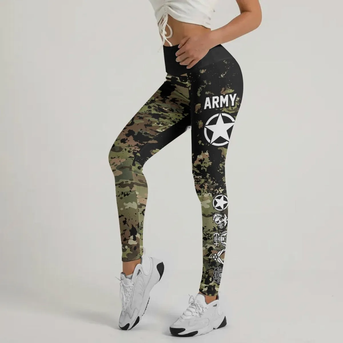 Veteran Army Camouflage Leggings