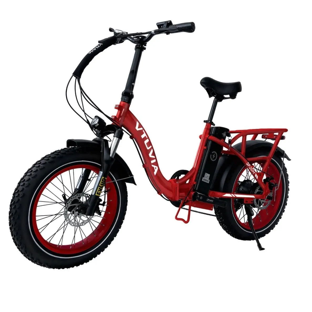 VTUVIA| SF20 20" Step-Thru Folding Fat Tire Electric Bike