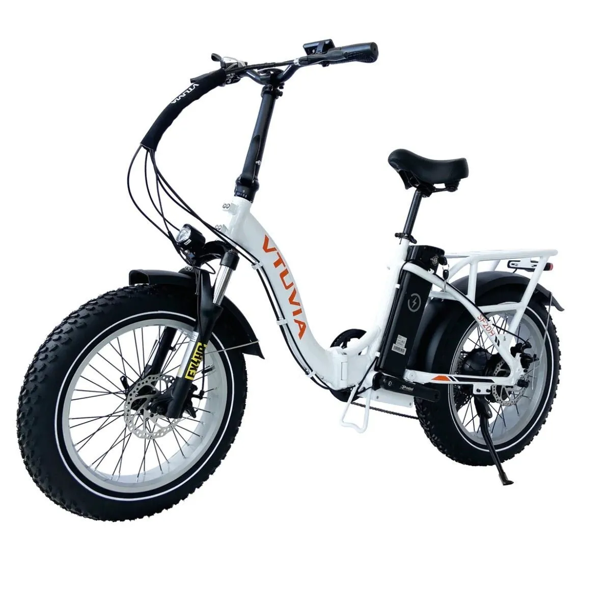 VTUVIA| SF20 20" Step-Thru Folding Fat Tire Electric Bike