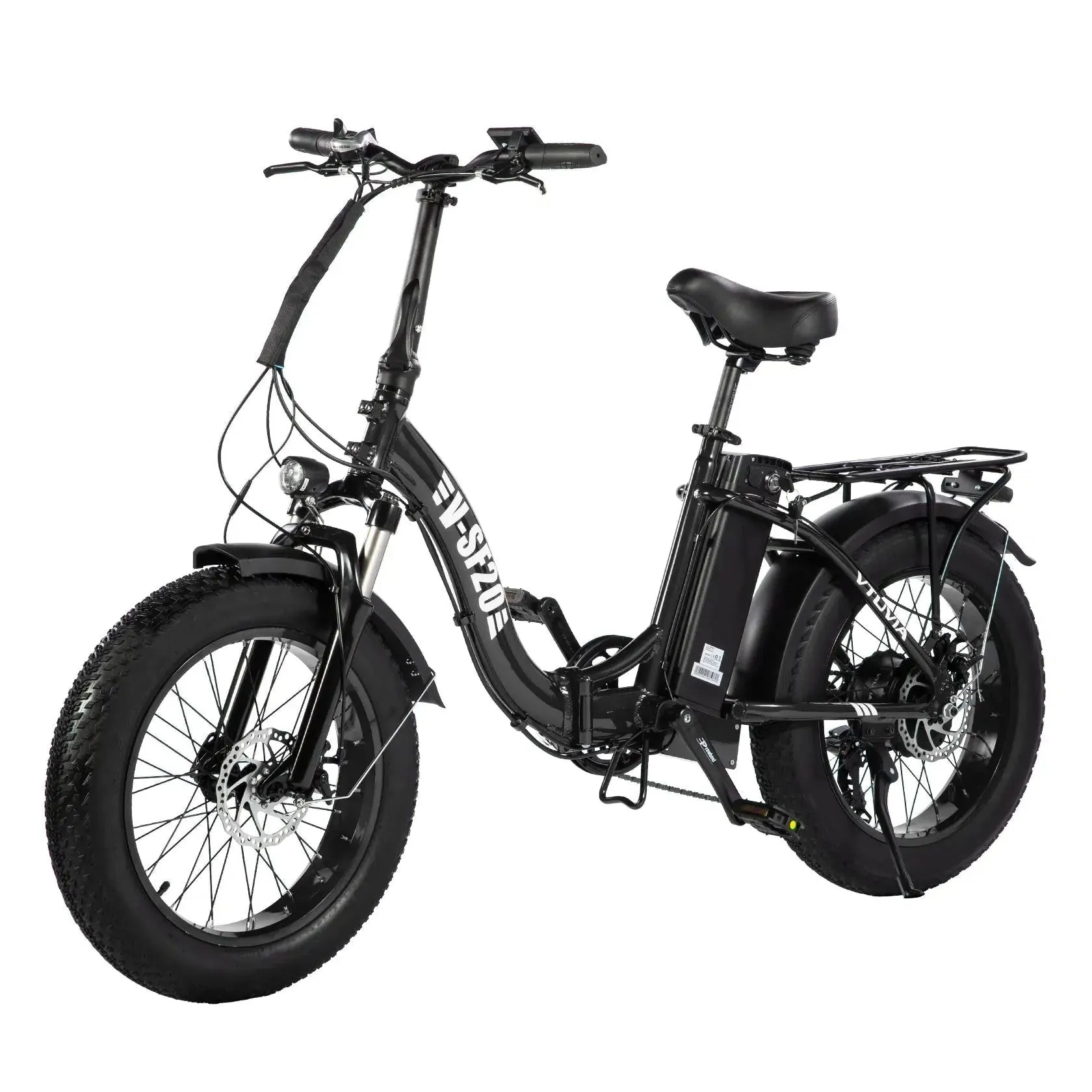 VTUVIA| SF20 20" Step-Thru Folding Fat Tire Electric Bike
