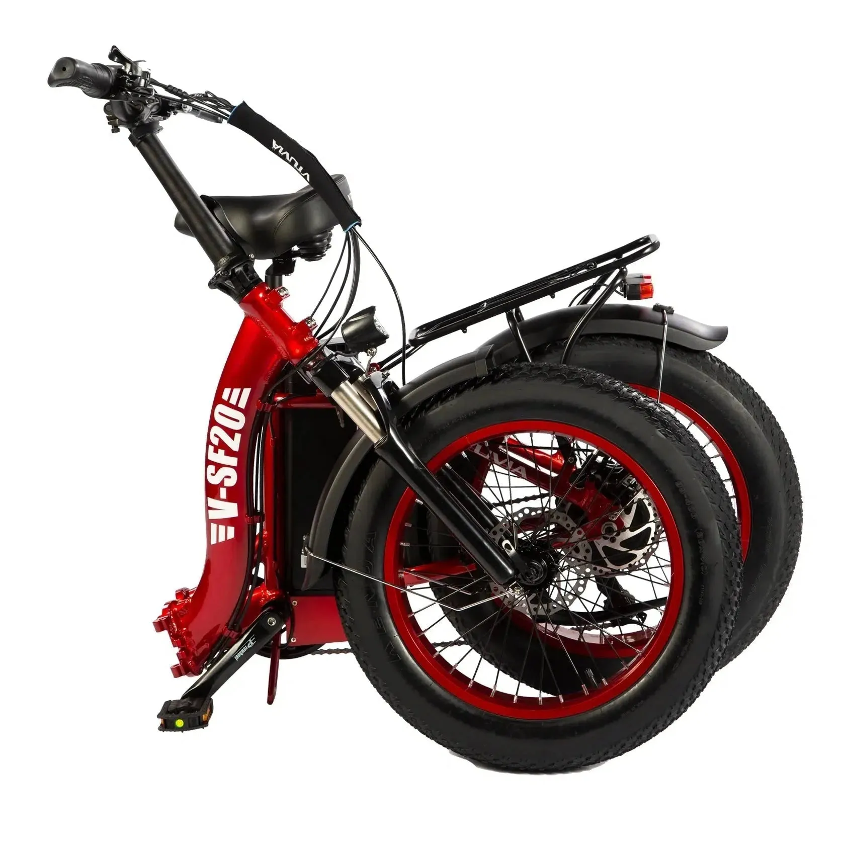 VTUVIA| SF20 20" Step-Thru Folding Fat Tire Electric Bike