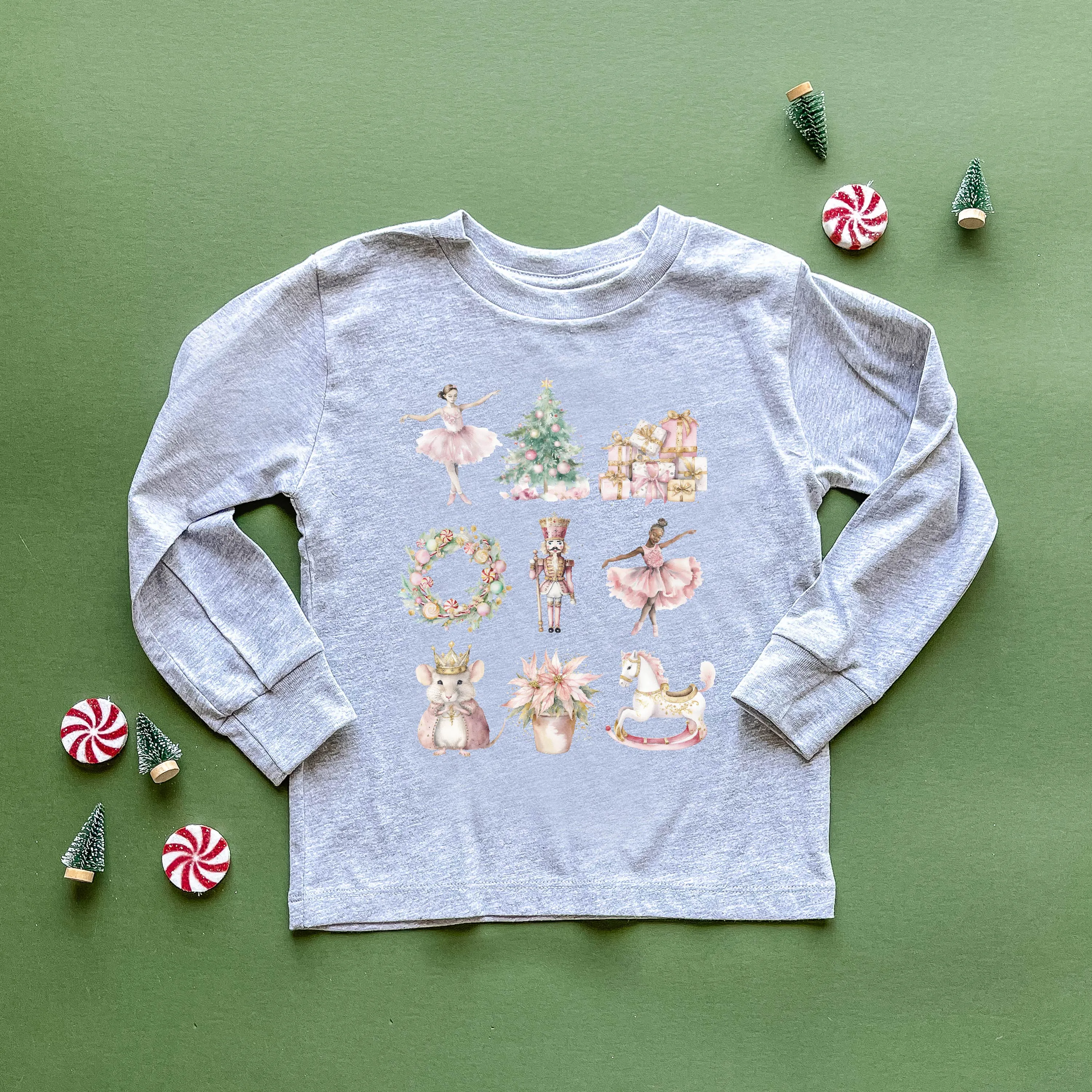 Watercolor Nutcracker - Child LONG SLEEVE Tee