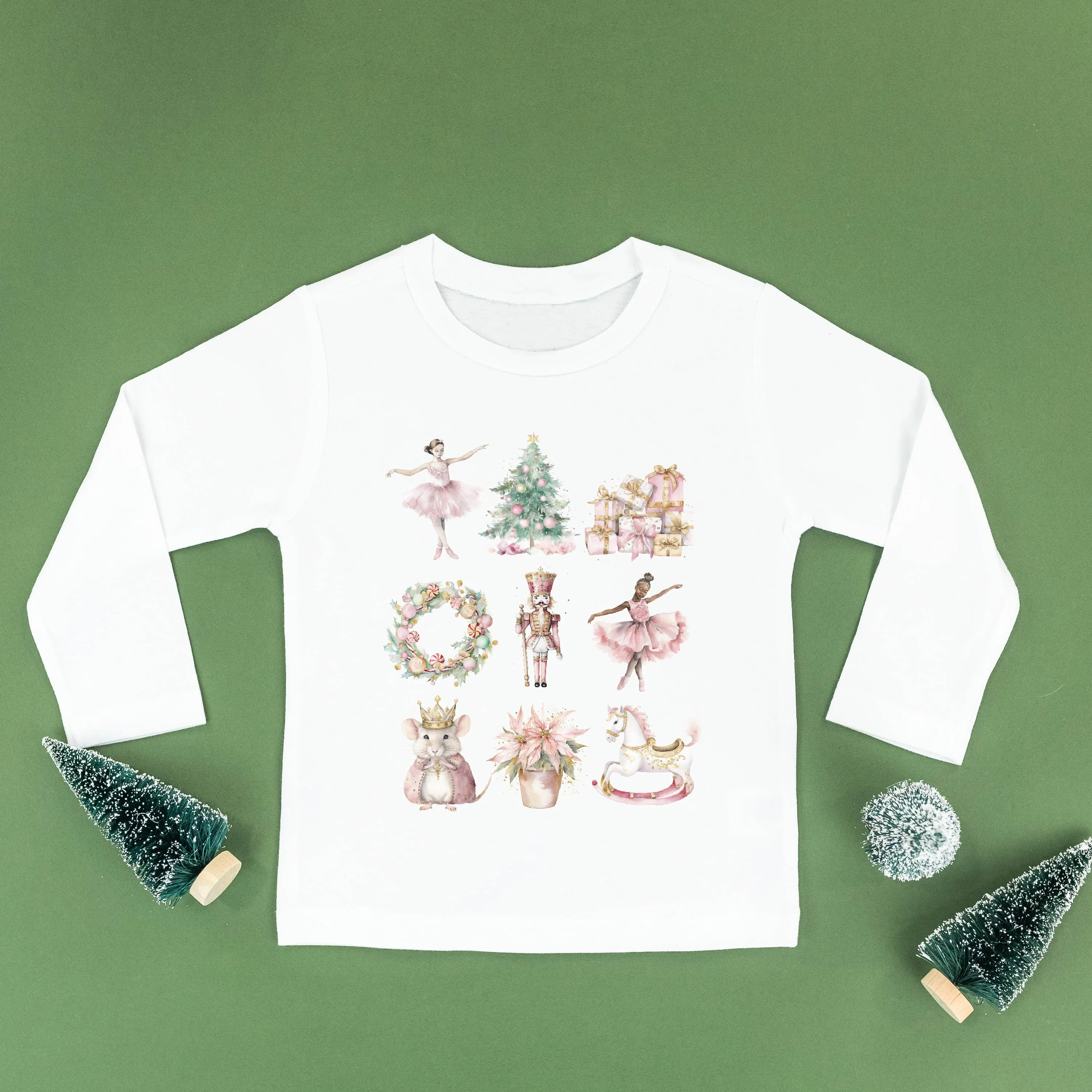 Watercolor Nutcracker - Child LONG SLEEVE Tee